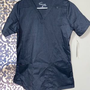 Grey scrub top and joggers